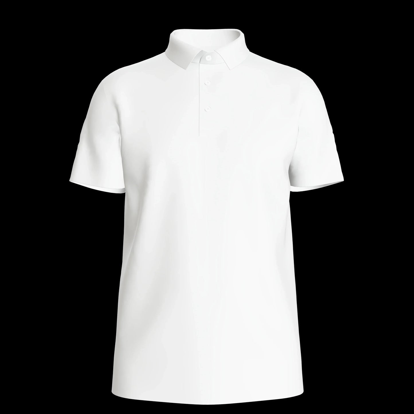 Mockup de polo blanco oversize en fondo negro, detalle realista, LimitedMX. Diseño digital para impresión DTF y Sublimación. Alta Resolución.