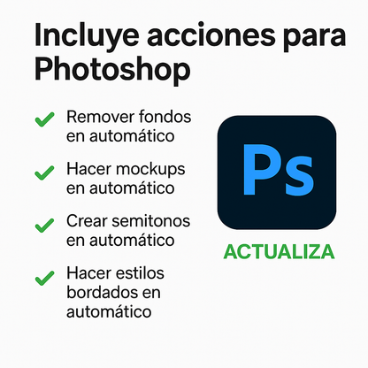 acciones automáticas para Photoshop

automatización en diseño gráfico

remover fondo con Photoshop automáticamente

crear mockups automáticos en Photoshop

acción para semitonos en Photoshop

efectos bordado para camisetas

herramientas para diseñadores DTF

presets y acciones para impresión textil

flujo de trabajo automatizado Photoshop

acciones PSD para estampados

diseño eficiente con Photoshop

productividad en Photoshop para diseñadores

recursos gráficos automáticos Photoshop

diseño textil profesio