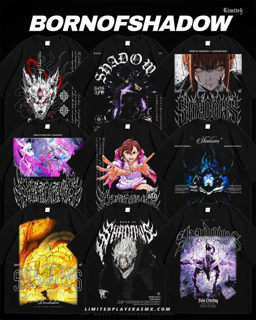 Pack BORN OF SHADOWS Gym +40 Diseños PNG 300 DPI Semitonos