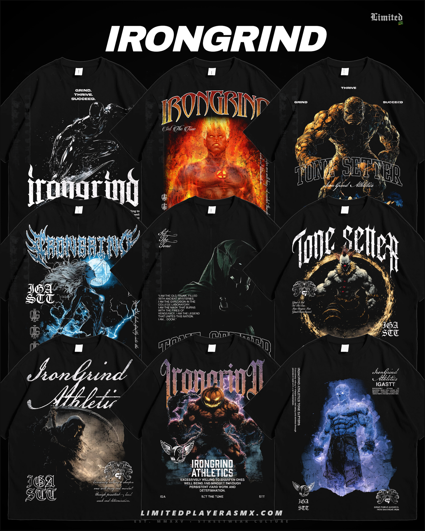 Pack de Diseños IronGrind Athletics