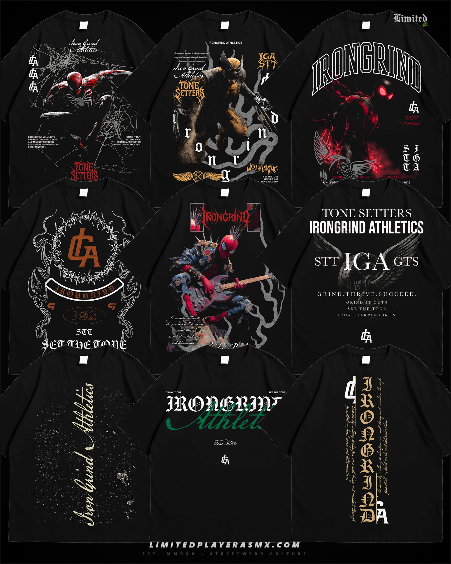 Pack de Diseños IronGrind Athletics