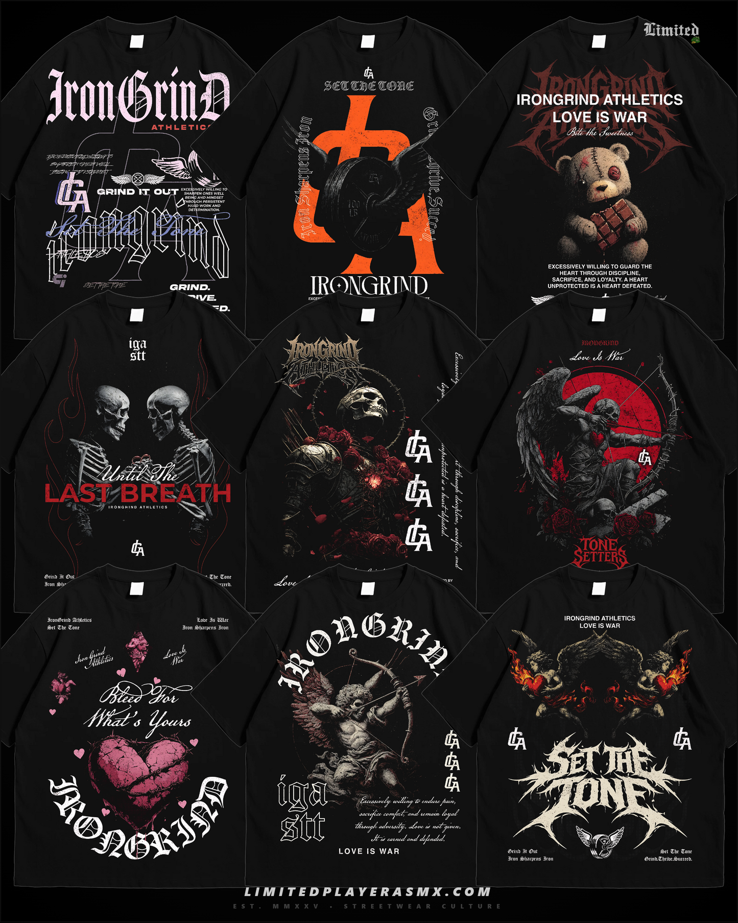 Pack de Diseños IronGrind Athletics