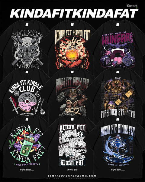 Kinda Fit Kinda Fat – Pack Diseños Gym PNG para DTF (Anime, Fitness y Streetwear)