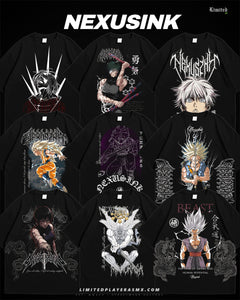 NexusInk – Pack Diseños Gym Anime PNG para DTF (Dark Streetwear 300 DPI)