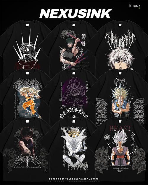 NexusInk – Pack Diseños Gym Anime PNG para DTF (Dark Streetwear 300 DPI)