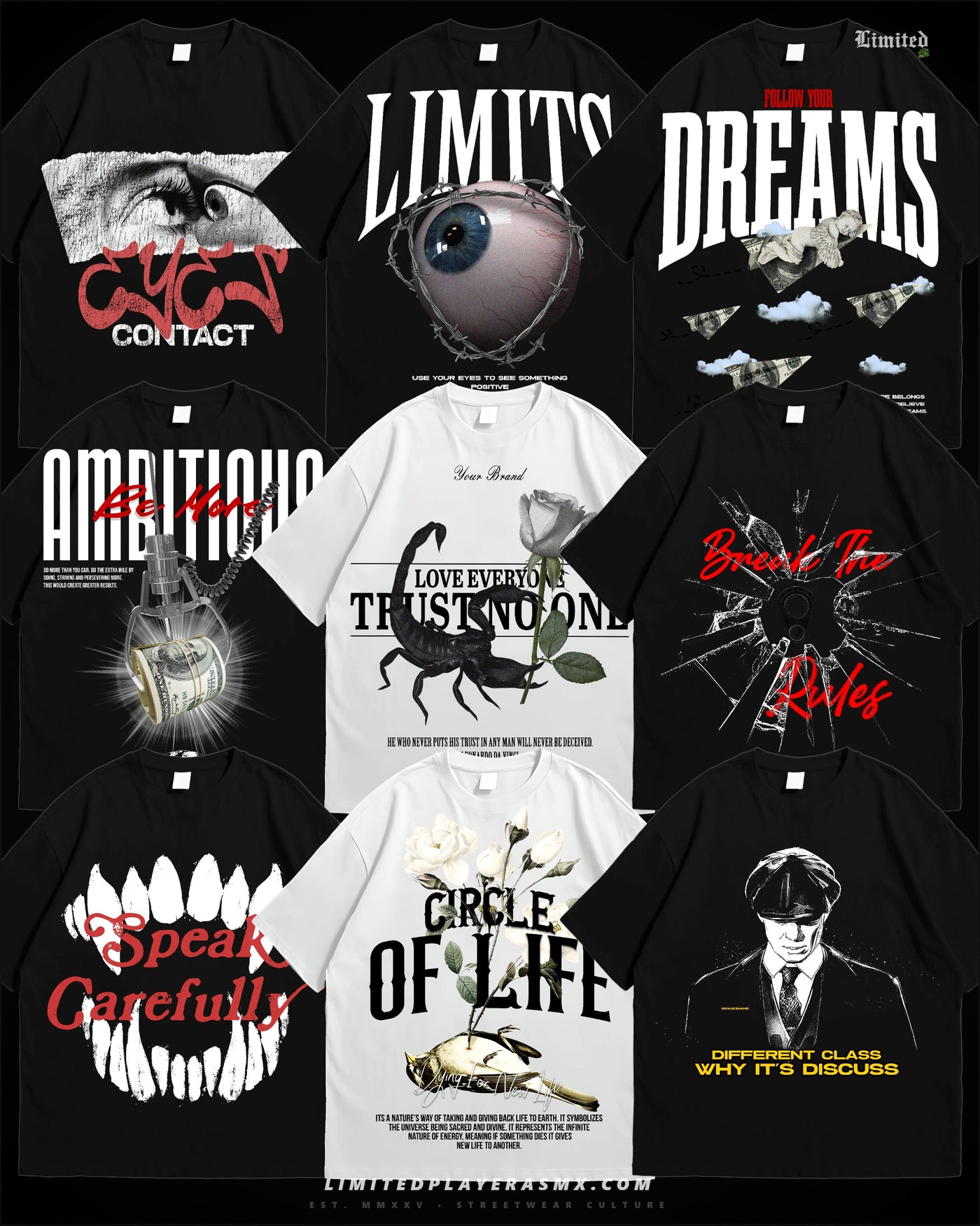 +100 Diseños Streetwear PNG Premium