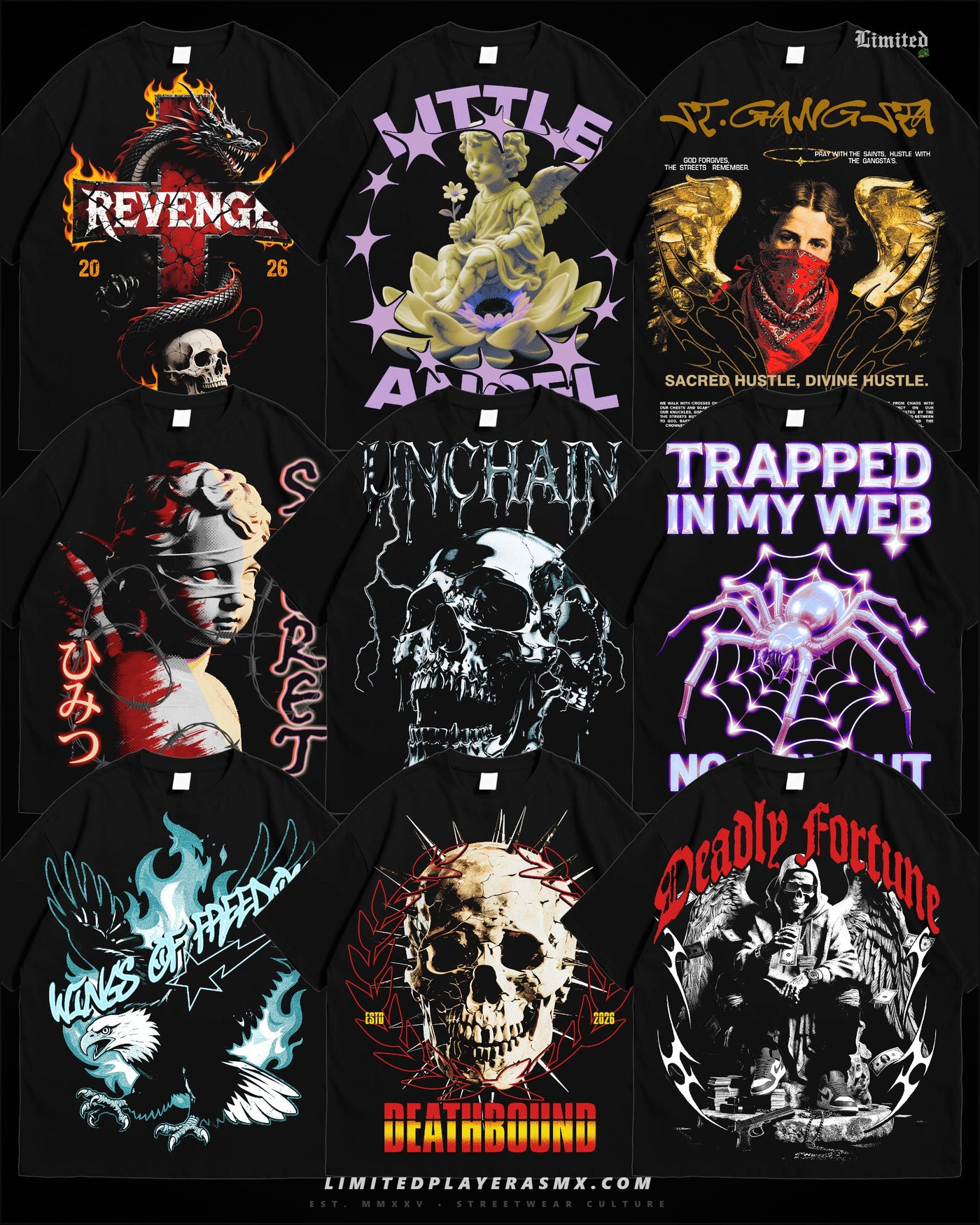 +100 Diseños Streetwear PNG Premium